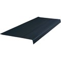 Roppe Vinyl Heavy Duty Ribbed Stair Tread Square Nose 12.5in x 48in Black 48181P100